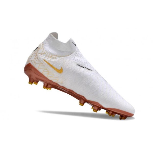 Nike Chaussure Phantom GX Elite DF FG Blanc Or