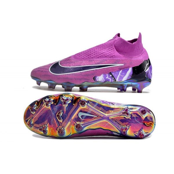 Nike Chaussure Phantom GX Elite DF FG Violet Noir