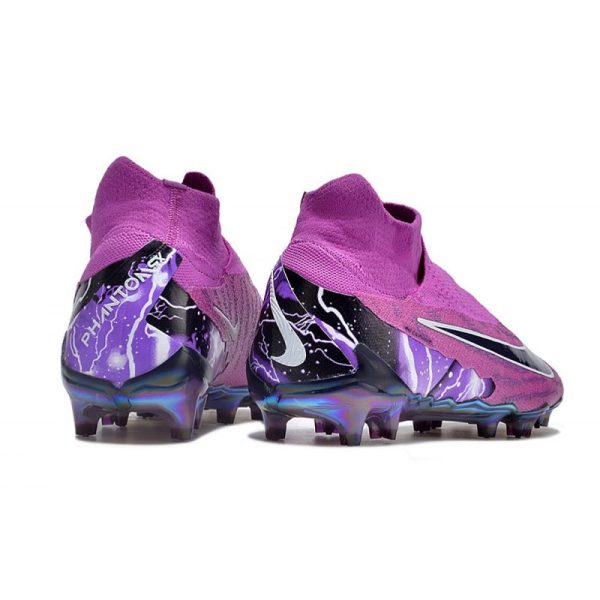 Nike Chaussure Phantom GX Elite DF FG Violet Noir