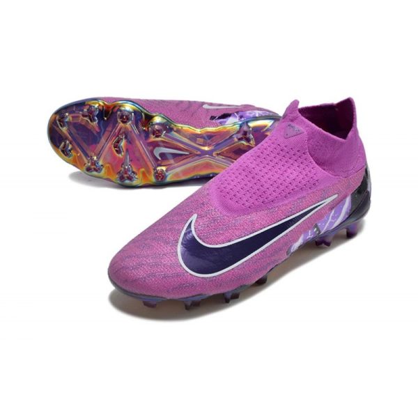 Nike Chaussure Phantom GX Elite DF FG Violet Noir