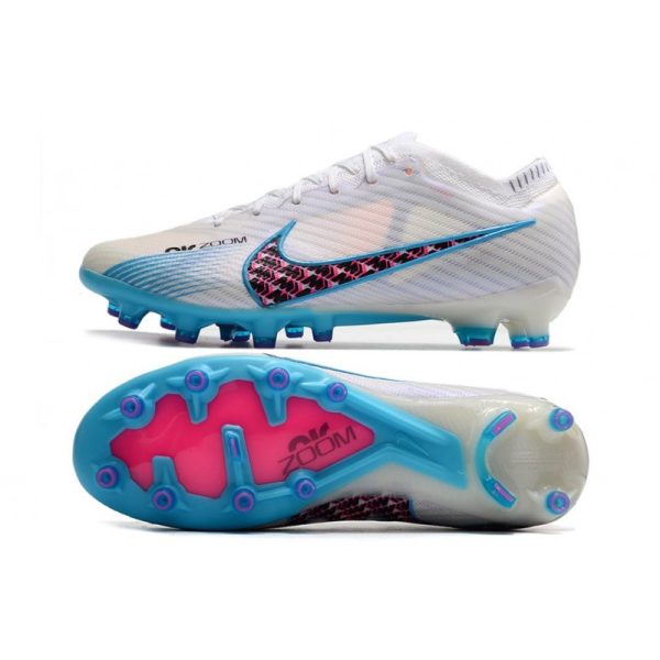 Nike Mercurial Vapor 15 Elite AG Crampon Blanc Bleu Baltique Rose Indigo Brume