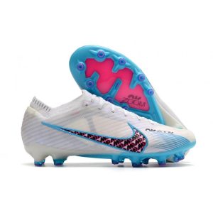 Nike Mercurial Vapor 15 Elite AG Crampon Blanc Bleu Baltique Rose Indigo Brume