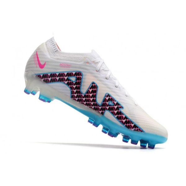 Nike Mercurial Vapor 15 Elite AG Crampon Blanc Bleu Baltique Rose Indigo Brume