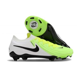 Chaussures de foot Nike Phantom GX 2 Elite FG Vert Blanc Noir