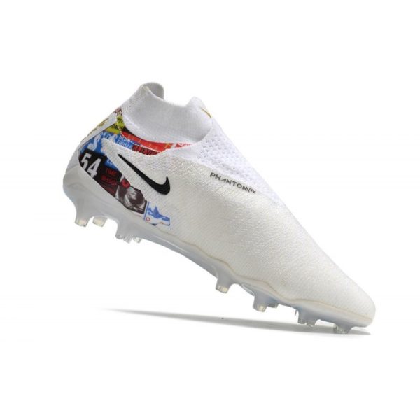 Nike Phantom GX Elite DF FG Crampons Blanc Or