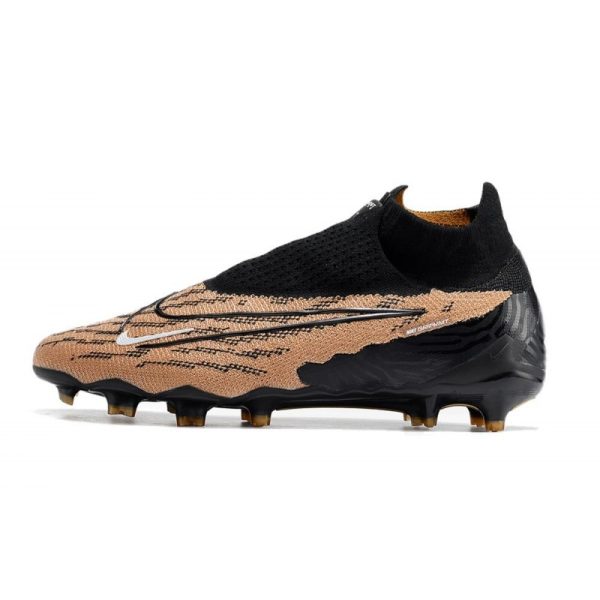 Nike Phantom GX Elite DF FG Crampons Marron Noir