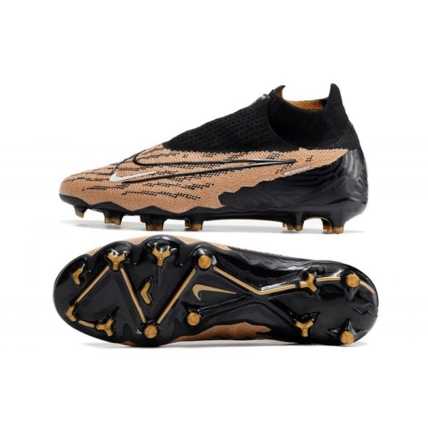 Nike Phantom GX Elite DF FG Crampons Marron Noir