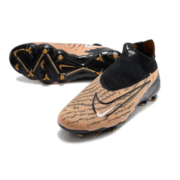 Nike Phantom GX Elite DF FG Crampons Marron Noir