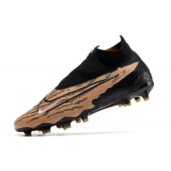 Nike Phantom GX Elite DF FG Crampons Marron Noir
