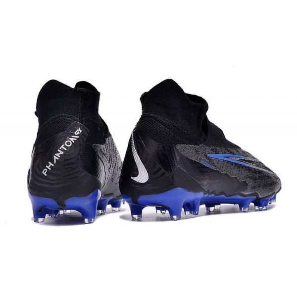 Nike Phantom GX Elite DF FG Crampons Noir Chrome Hyper Royal