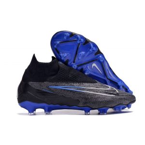 Nike Phantom GX Elite DF FG Crampons Noir Chrome Hyper Royal