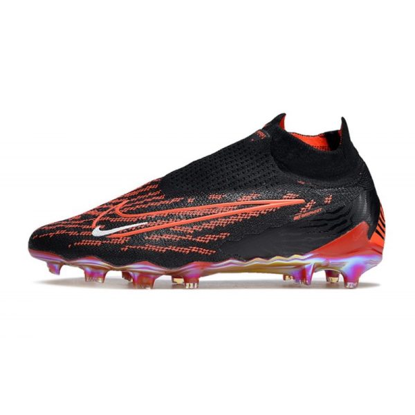 Nike Phantom GX Elite DF FG Crampons Noir Cramoisi Blanc