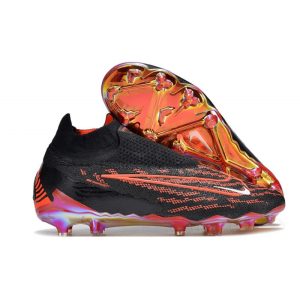 Nike Phantom GX Elite DF FG Crampons Noir Cramoisi Blanc
