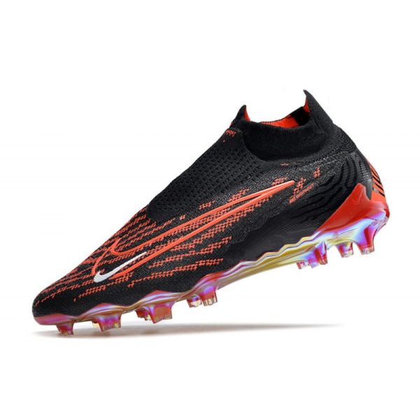 Nike Phantom GX Elite DF FG Crampons Noir Cramoisi Blanc