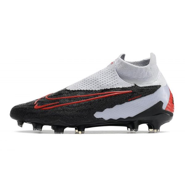 Nike Phantom GX Elite DF FG Crampons Noir Gris Rouge