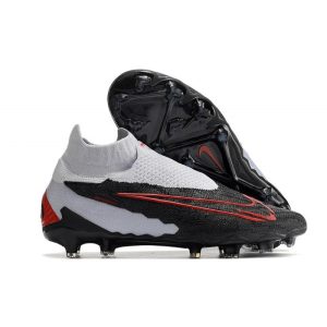 Nike Phantom GX Elite DF FG Crampons Noir Gris Rouge