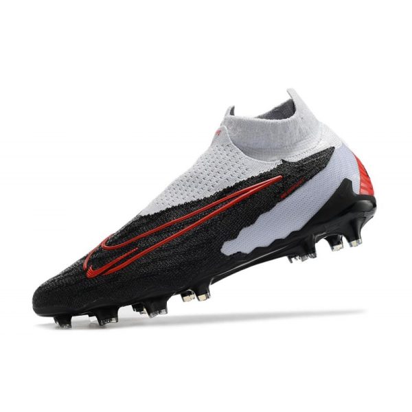 Nike Phantom GX Elite DF FG Crampons Noir Gris Rouge
