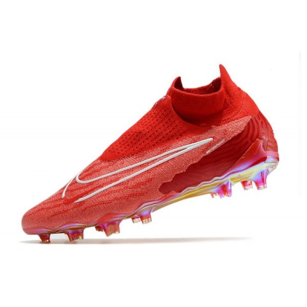 Nike Phantom GX Elite DF FG Crampons Rouge Blanc