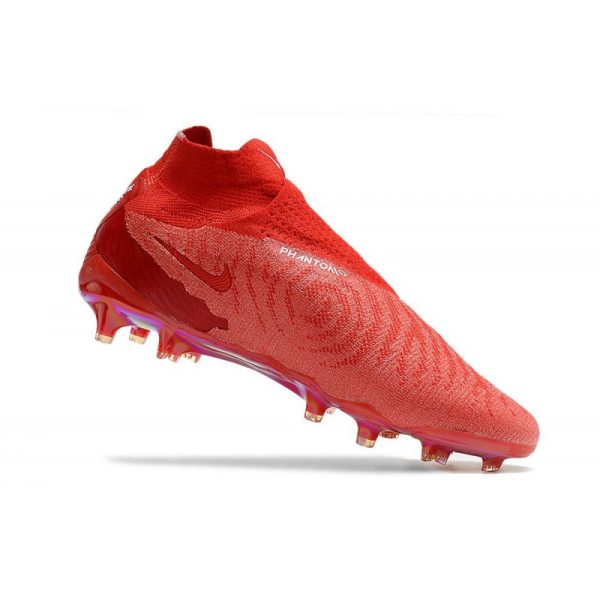 Nike Phantom GX Elite DF FG Crampons Rouge Blanc