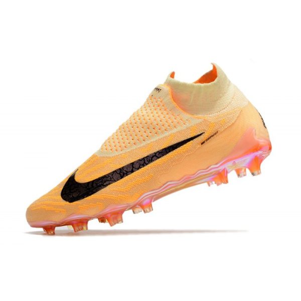 Nike Phantom GX Elite DF FG Crampons Teinte Citron Bordeaux Crush