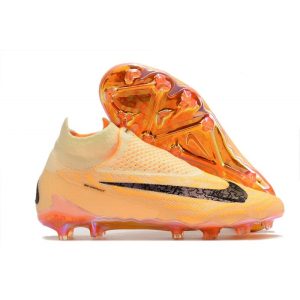 Nike Phantom GX Elite DF FG Crampons Teinte Citron Bordeaux Crush