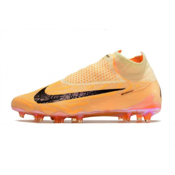 Nike Phantom GX Elite DF FG Crampons Teinte Citron Bordeaux Crush