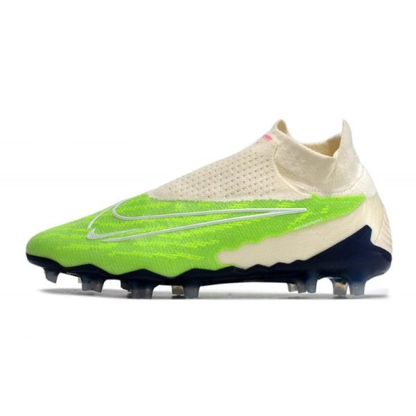 Nike Phantom GX Elite DF FG Crampons Vert Blanc
