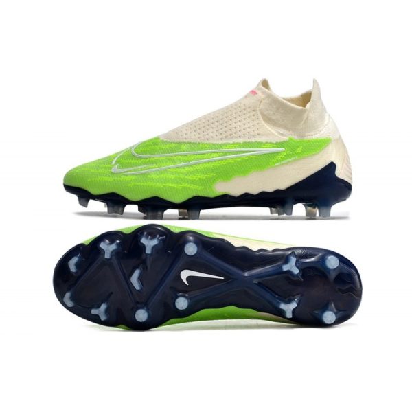 Nike Phantom GX Elite DF FG Crampons Vert Blanc