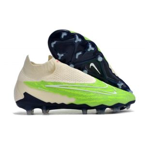Nike Phantom GX Elite DF FG Crampons Vert Blanc
