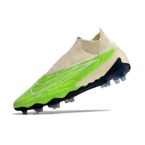Nike Phantom GX Elite DF FG Crampons Vert Blanc