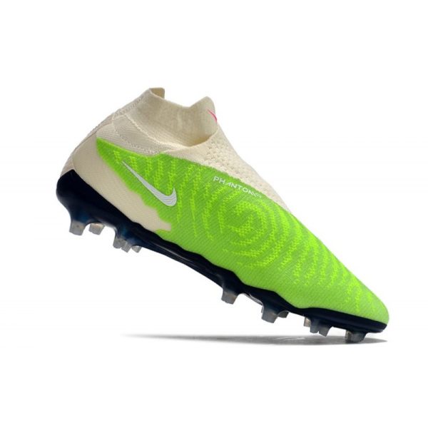 Nike Phantom GX Elite DF FG Crampons Vert Blanc