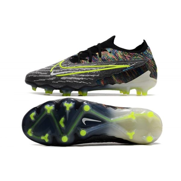 Nike Phantom GX Elite FG Nouveau Noir Volt Blanc Bleu Lumière