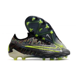 Nike Phantom GX Elite FG Nouveau Noir Volt Blanc Bleu Lumière