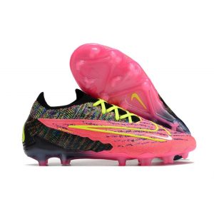 Chaussures de foot Nike Phantom GX Elite FG Nouveau Rose Noir Jaune