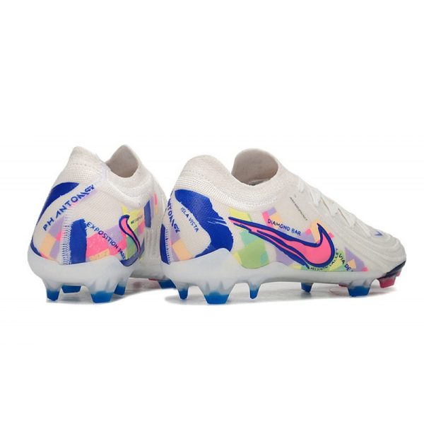 Nike Phantom Luna 2 Elite Low FG Blanc Rose Bleu