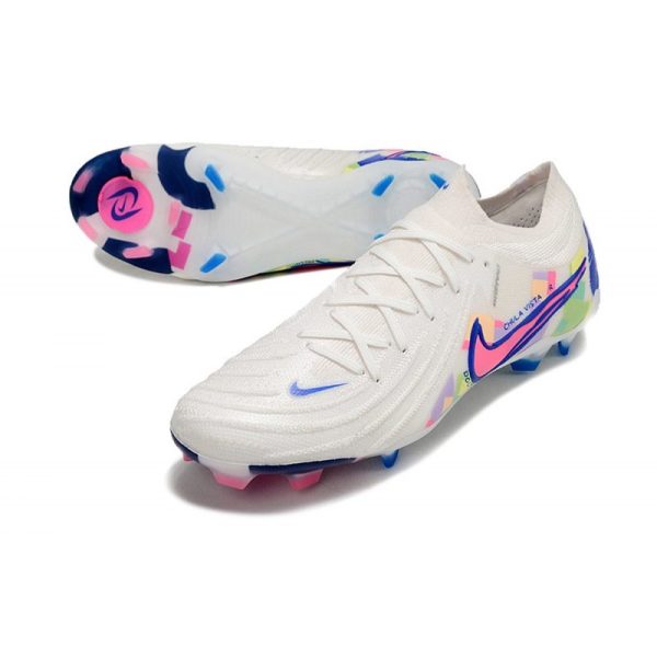 Nike Phantom Luna 2 Elite Low FG Blanc Rose Bleu
