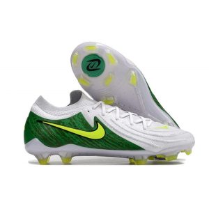 Chaussures de foot Nike Phantom Luna 2 Elite Low FG Blanc Vert