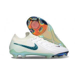 Chaussures de foot Nike Phantom Luna 2 Elite Low FG Blanc Vert