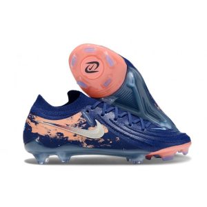 Chaussures de foot Nike Phantom Luna 2 Elite Low FG Haaland Bleu Vide Chrome