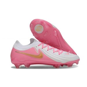 Chaussures de foot Nike Phantom Luna 2 Elite Low FG Rose Blanc