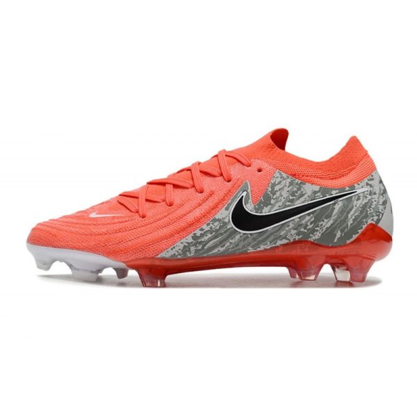 Nike Phantom Luna 2 Elite Low FG Rouge Gris