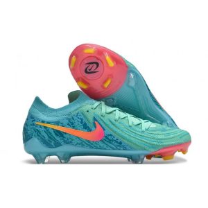 Chaussures de foot Nike Phantom Luna 2 Elite Low FG Vert Lueur Noir