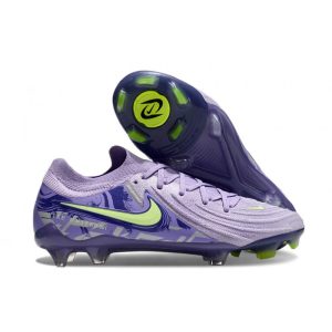 Chaussures de foot Nike Phantom Luna 2 Elite Low FG Violet Agate Volt Très Pâle