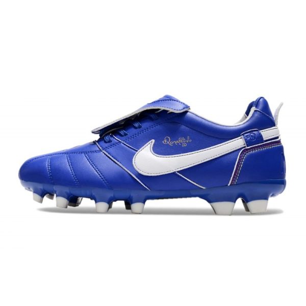Nike Tiempo Legend 10 Elite FG Ronaldo Bleu Blanc