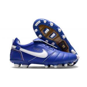 Chaussures de foot Nike Tiempo Legend 10 Elite FG Ronaldo Bleu Blanc