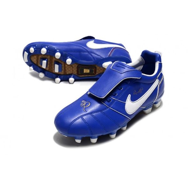 Nike Tiempo Legend 10 Elite FG Ronaldo Bleu Blanc