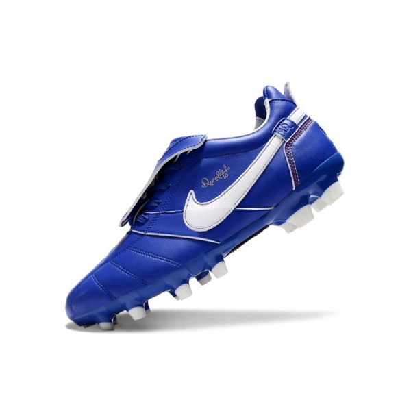 Nike Tiempo Legend 10 Elite FG Ronaldo Bleu Blanc