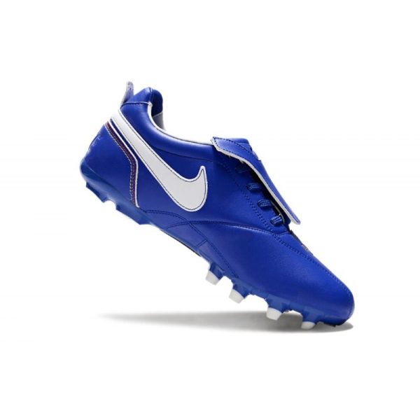 Nike Tiempo Legend 10 Elite FG Ronaldo Bleu Blanc