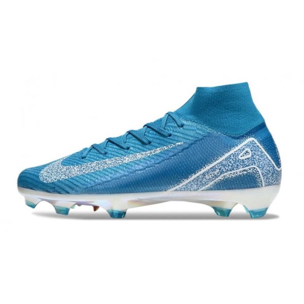 Nike Zoom Mercurial Superfly 10 Elite FG Bleu Blanc