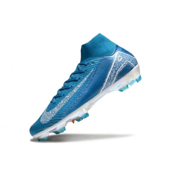 Nike Zoom Mercurial Superfly 10 Elite FG Bleu Blanc